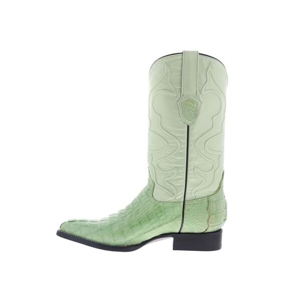 Wild West Mens Caiman Tail Boots Chihuahua Green Boots (NWT) - Picture 5 of 7